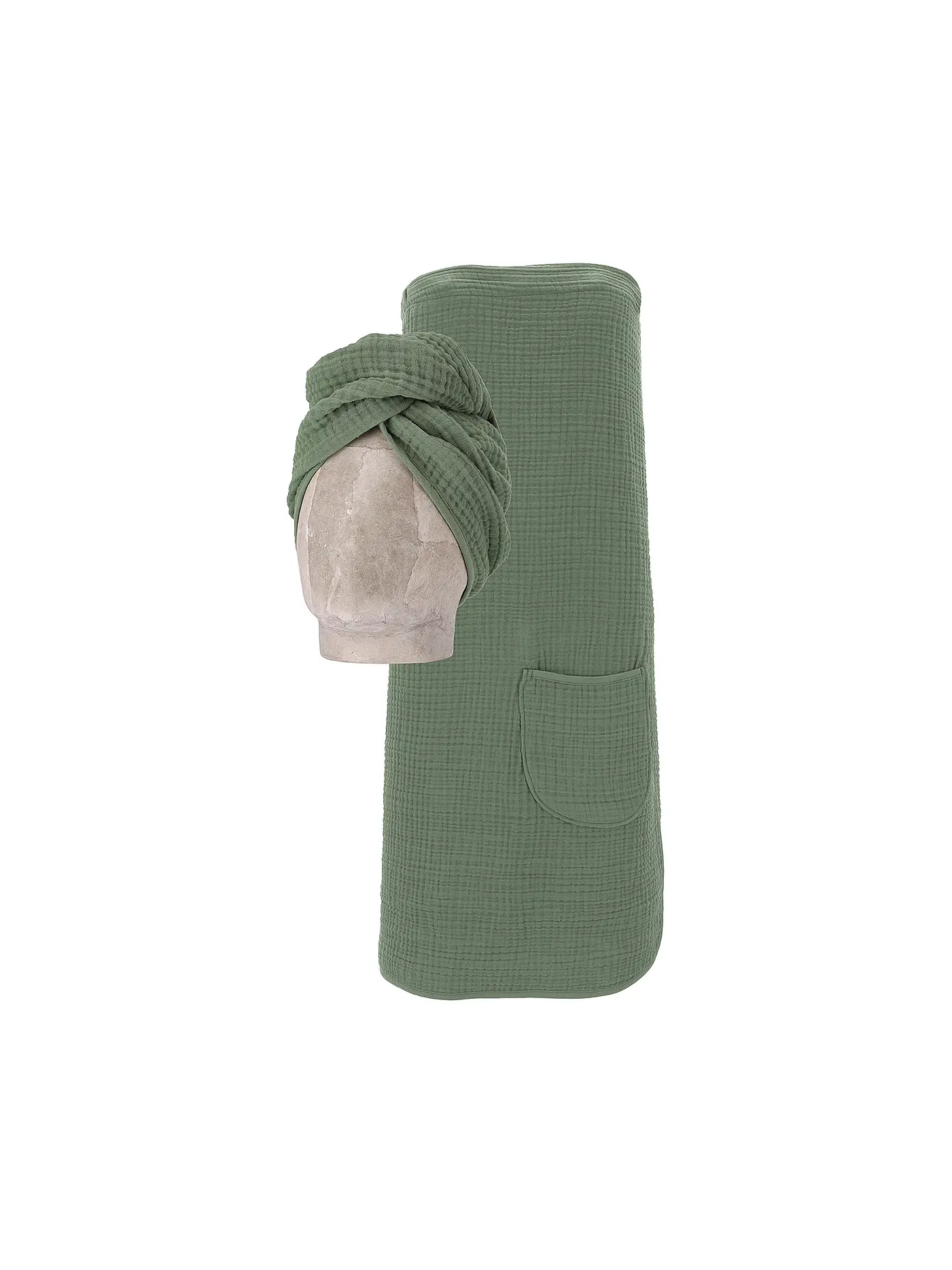 VOSSEN | Saunakilt 2tlg. WELLNESS Detox Green | 